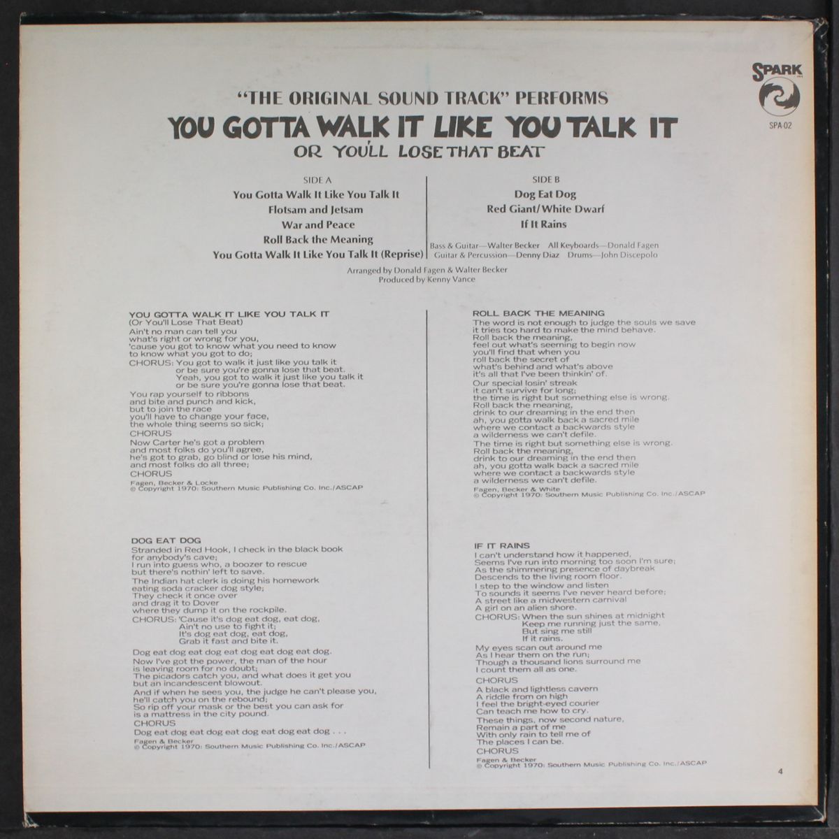 you gotta walk it like you talk it... by SOUNDTRACK