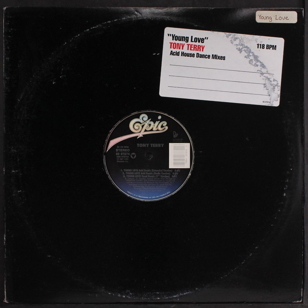 young love (acid house dance mixes) by TONY TERRY