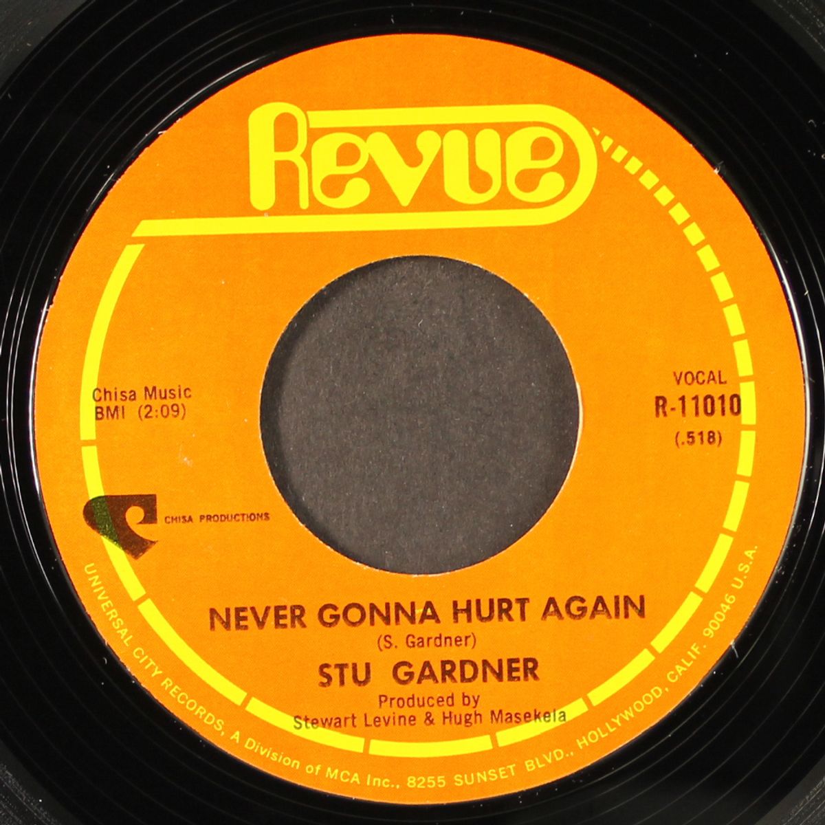 never gonna hurt again / i can't make it by myself by STU GARDNER