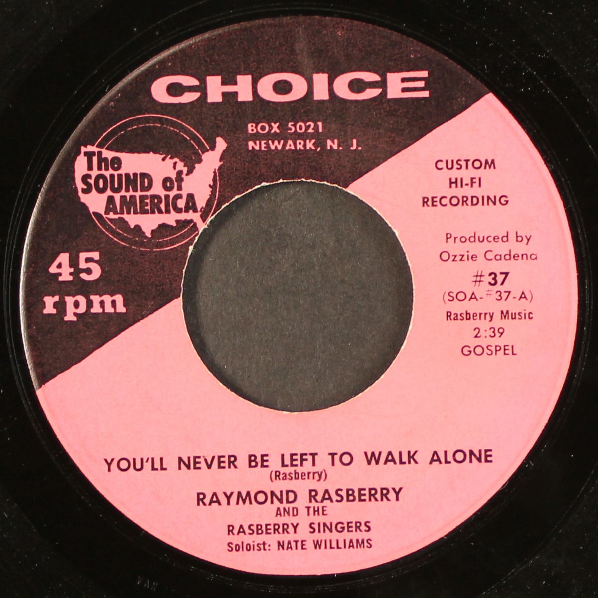 run on to jesus / you'll never be left to walk alone by RAYMOND RASBERRY & RASBERRY SINGERS
