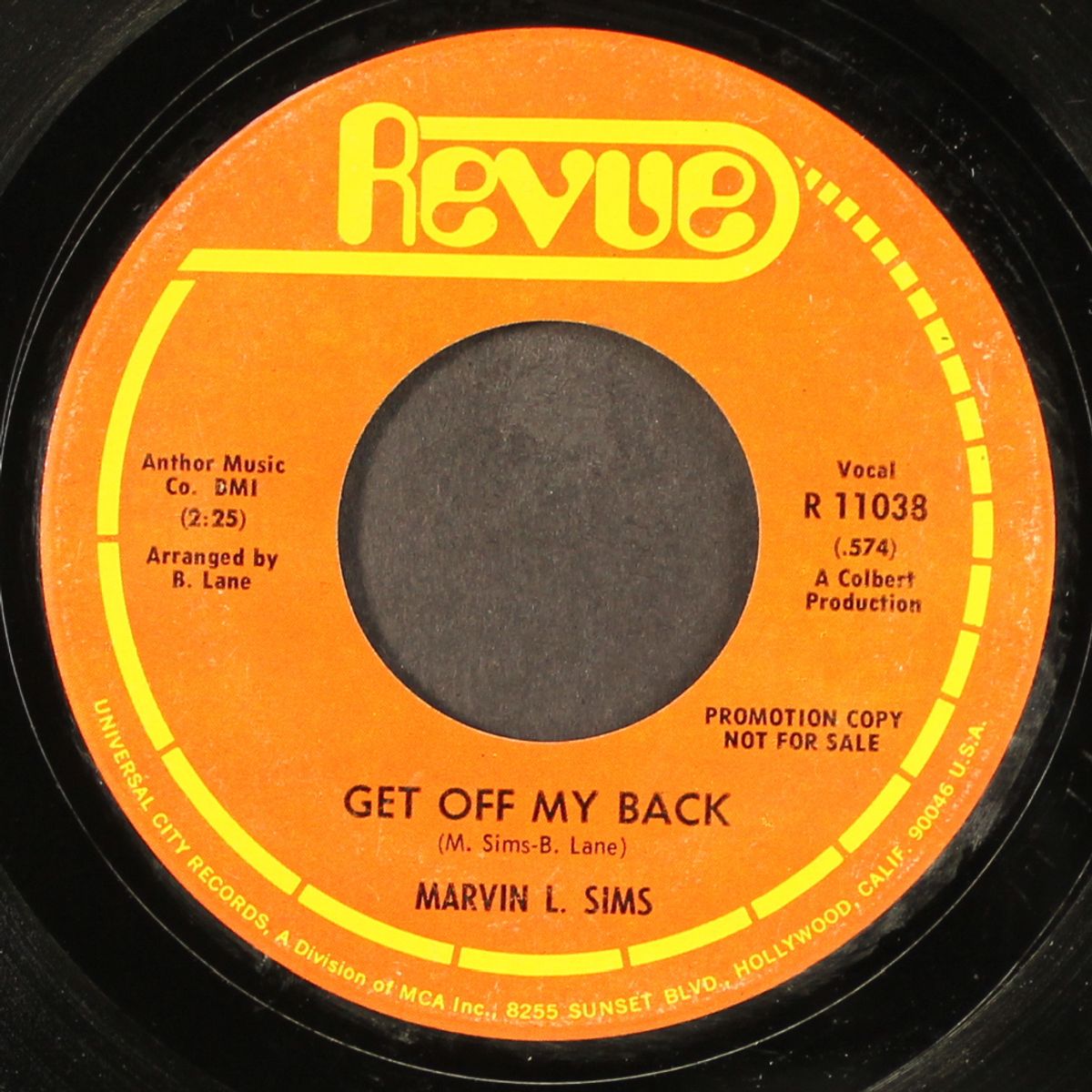 get off my back by MARVIN L. SIMS