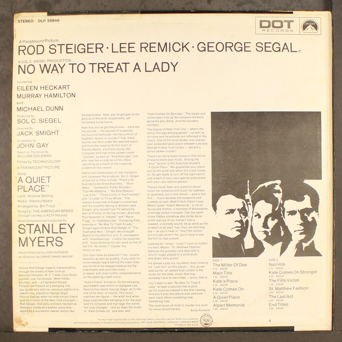 no way to treat a lady by SOUNDTRACK