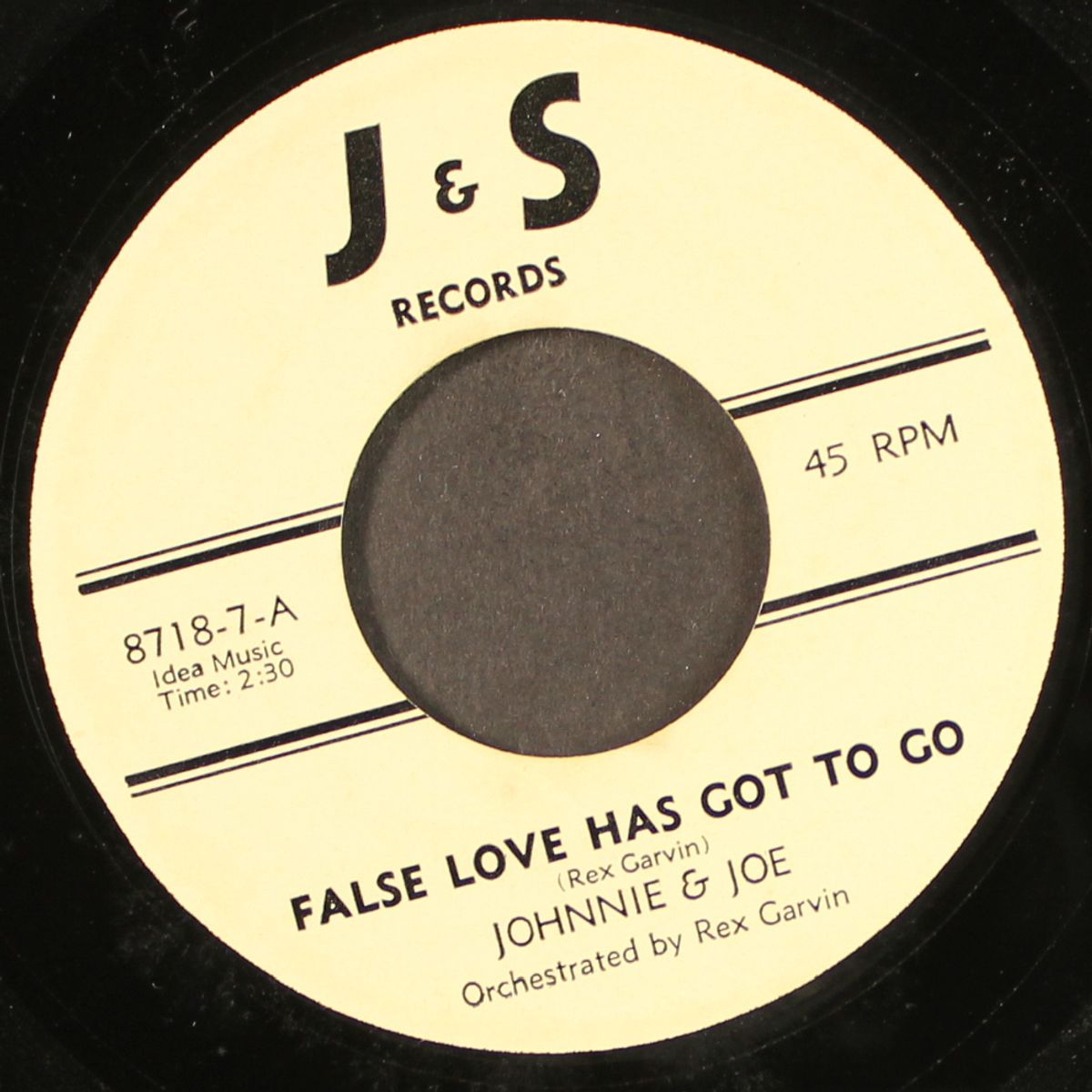 false love has got to go / jamaica - our thing by JOHNNIE & JOE