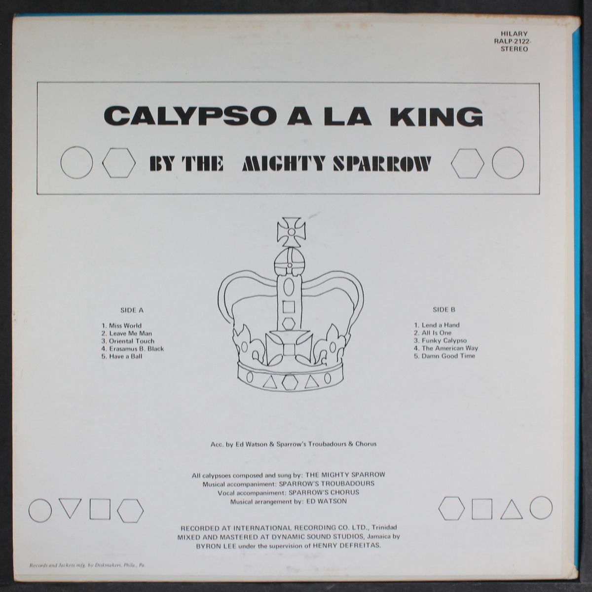 calypso a la king by MIGHTY SPARROW
