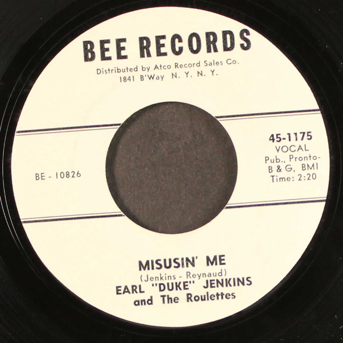 oh-boy / misusin' me by EARL "DUKE" JENKINS