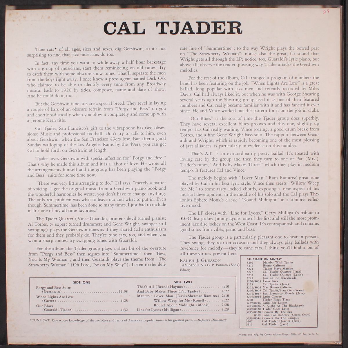 cal tjader by CAL TJADER
