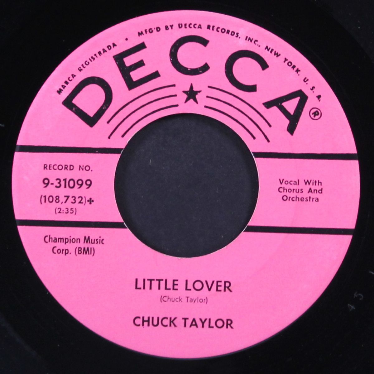 little lover / they say by CHUCK TAYLOR