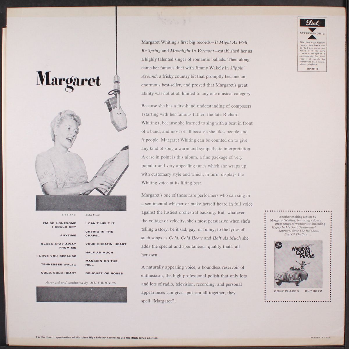 margaret by MARGARET WHITING