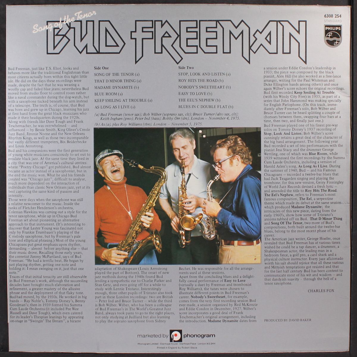 song of the tenor by BUD FREEMAN