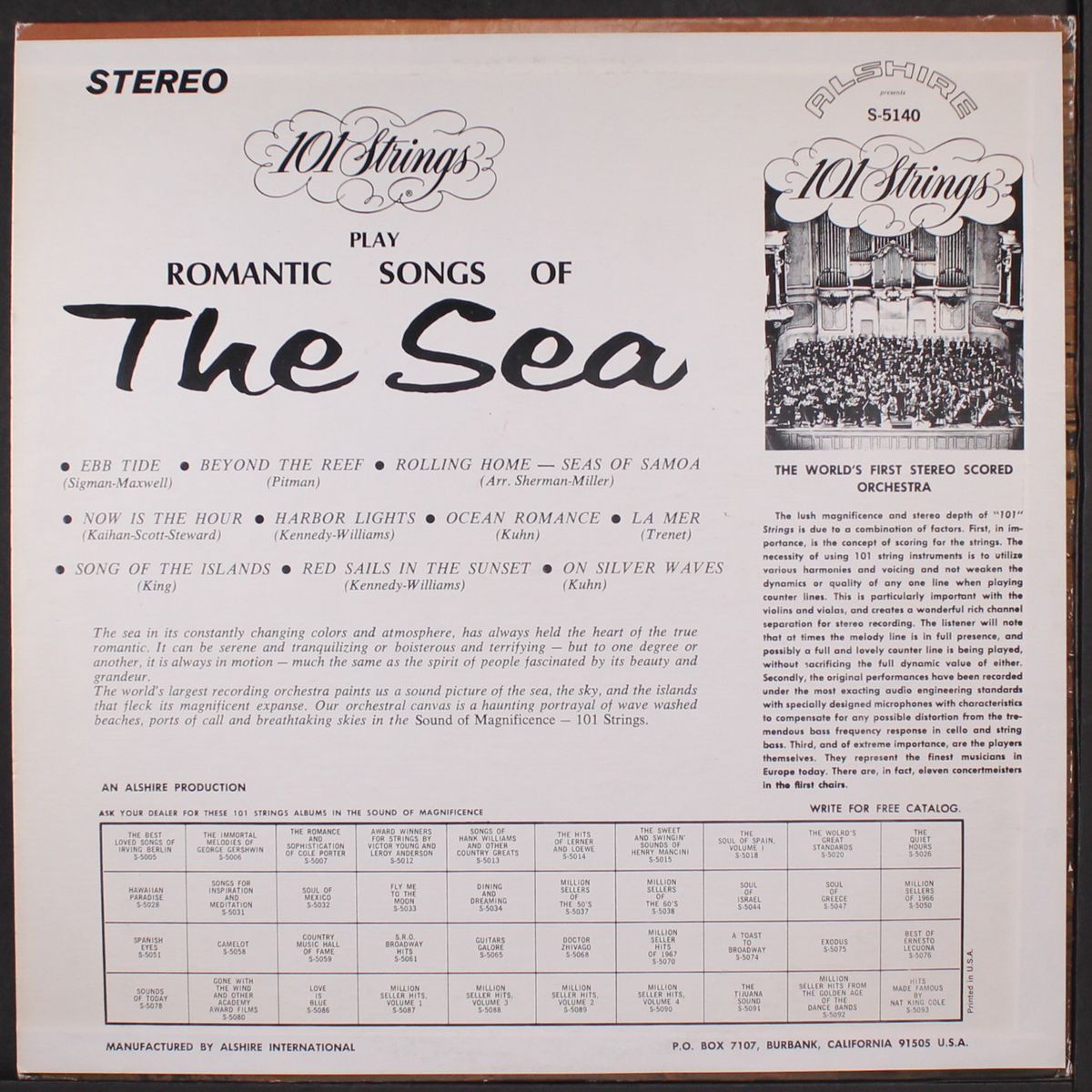 romantic songs of the sea by 101 STRINGS