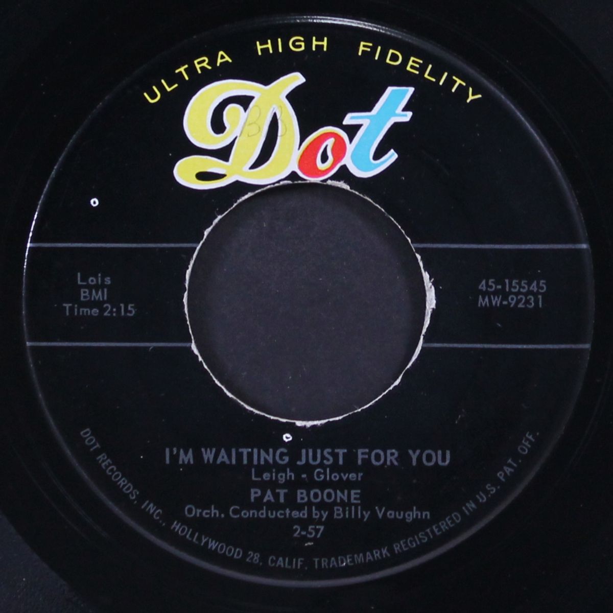 i'm waiting just for you / why baby why by PAT BOONE