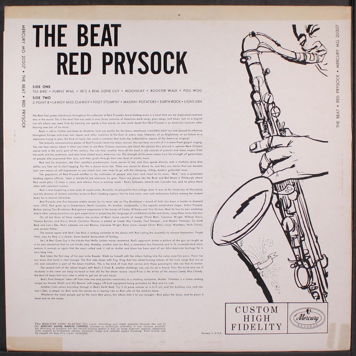 the beat by RED PRYSOCK