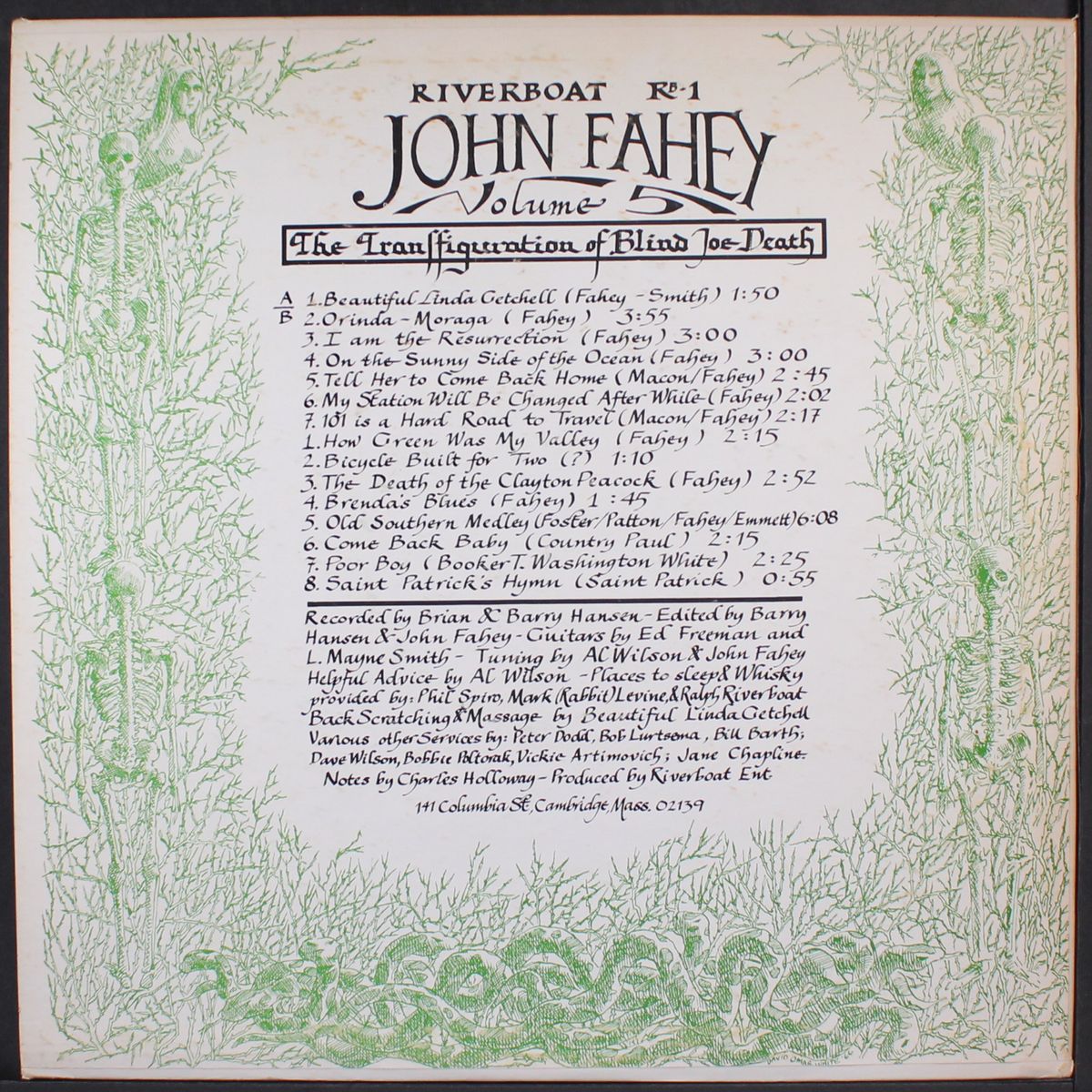 the transfiguration of blind joe death by JOHN FAHEY