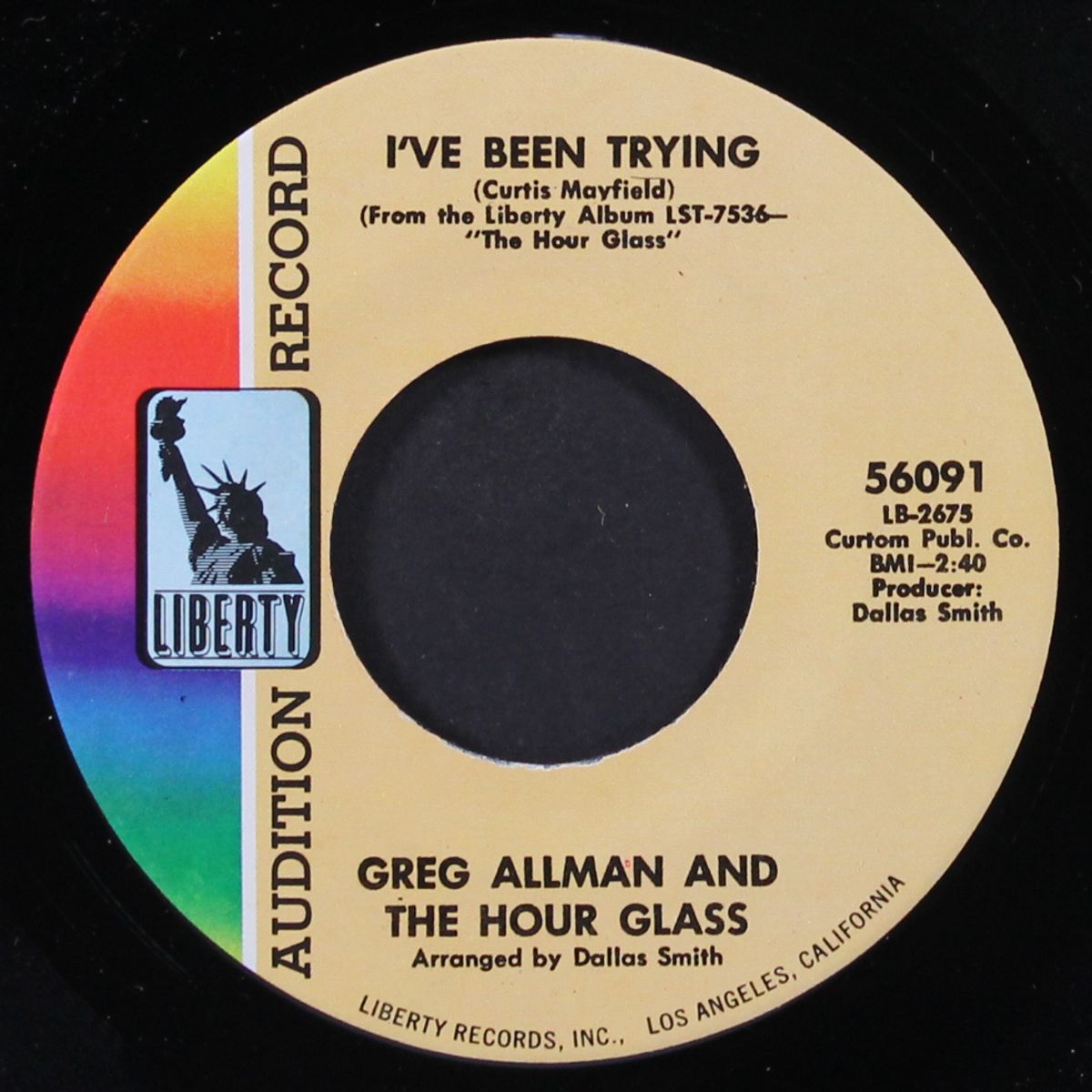 i've been trying / silently by GREG ALLMAN & HOUR GLASS
