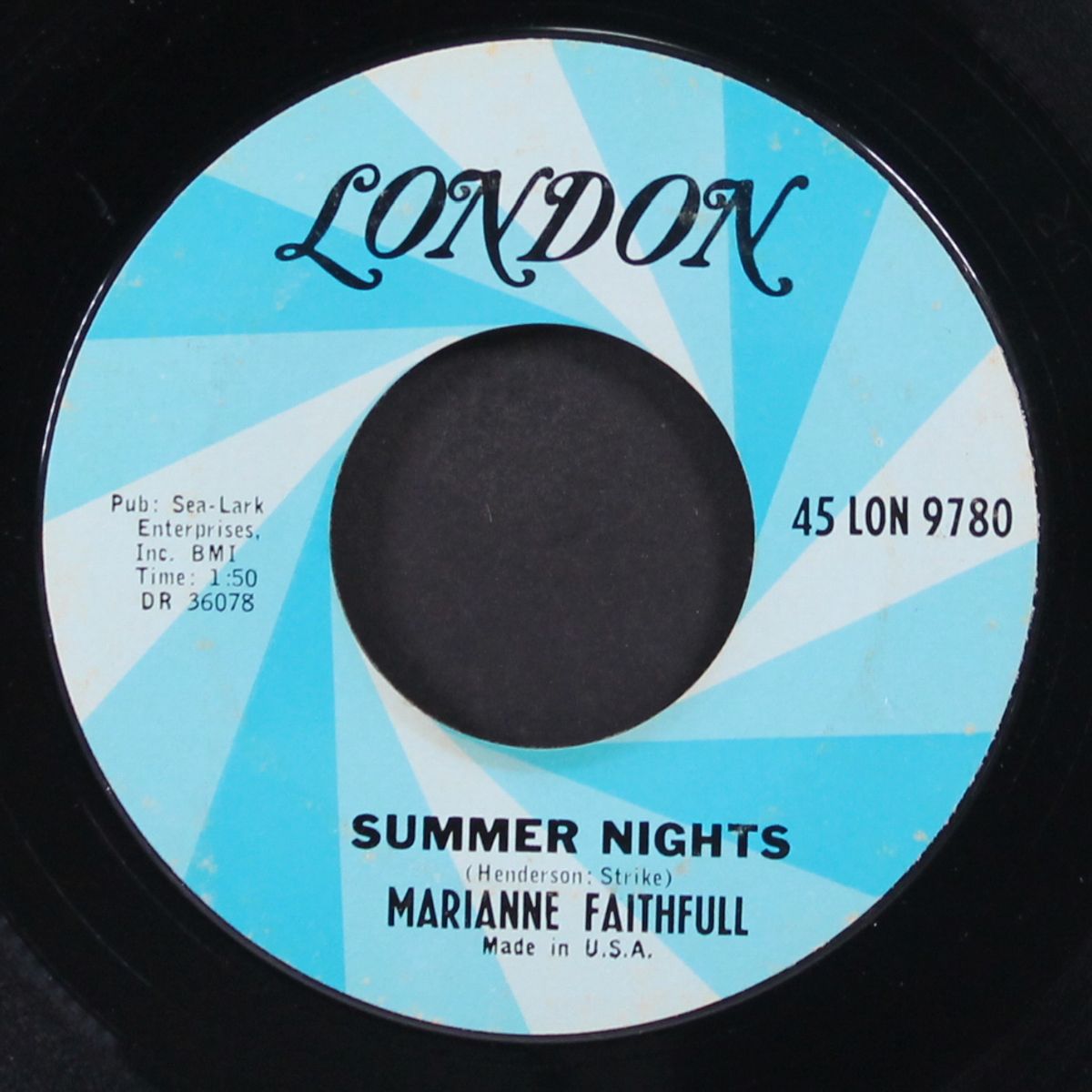summer nights / the sha la la song by MARIANNE FAITHFULL