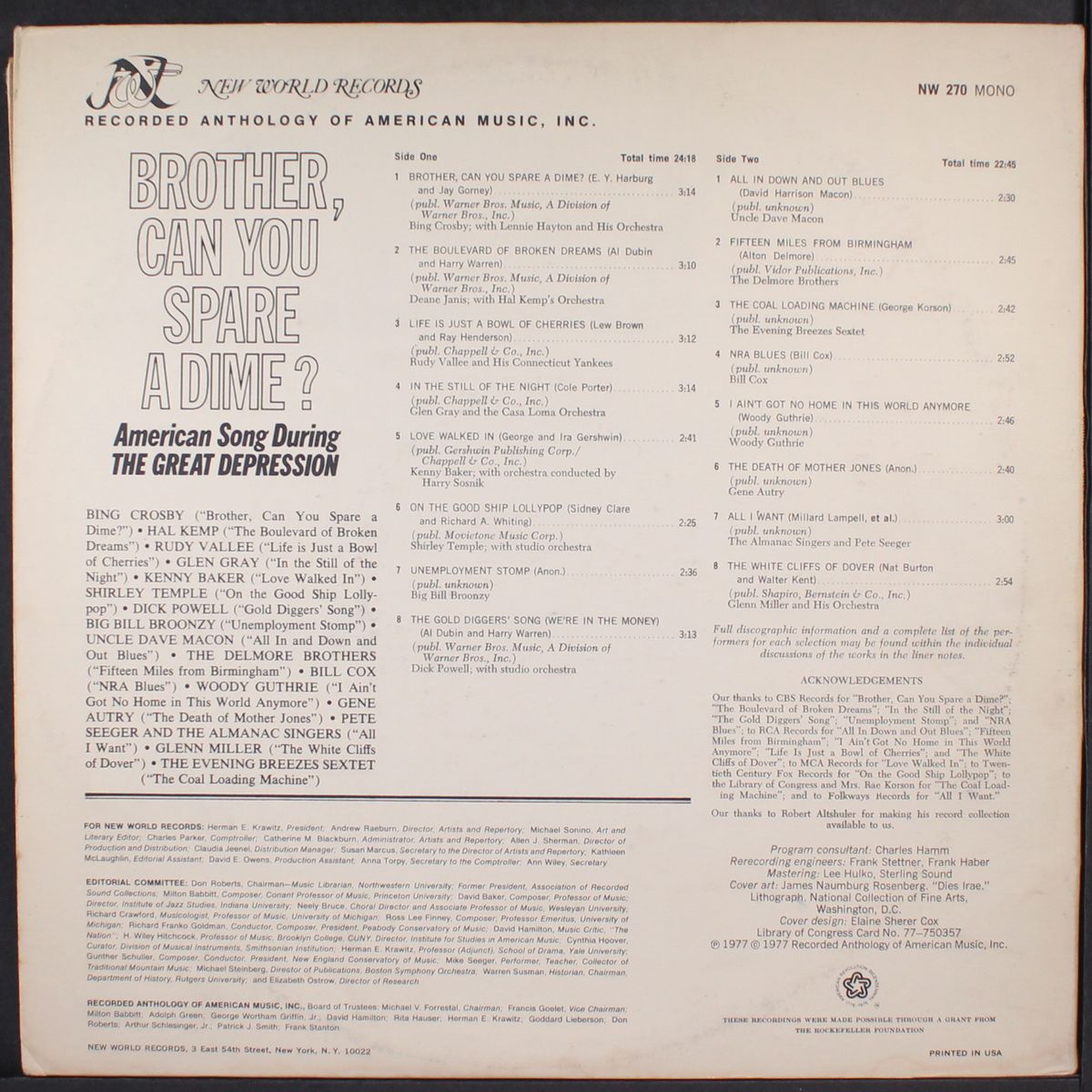 brother, can you spare a dime? by VARIOUS