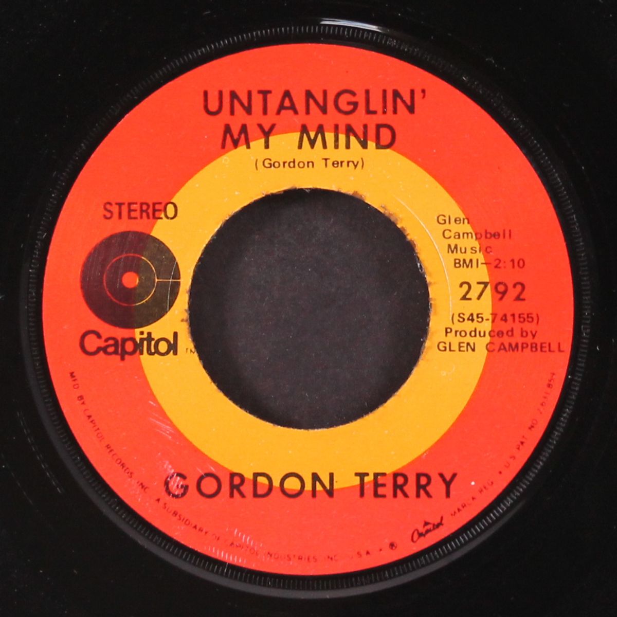 the ballad of j.c. / untanglin' my mind by GORDON TERRY