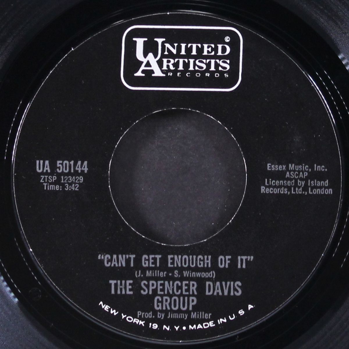i'm a man / can't get enough of it by SPENCER DAVIS