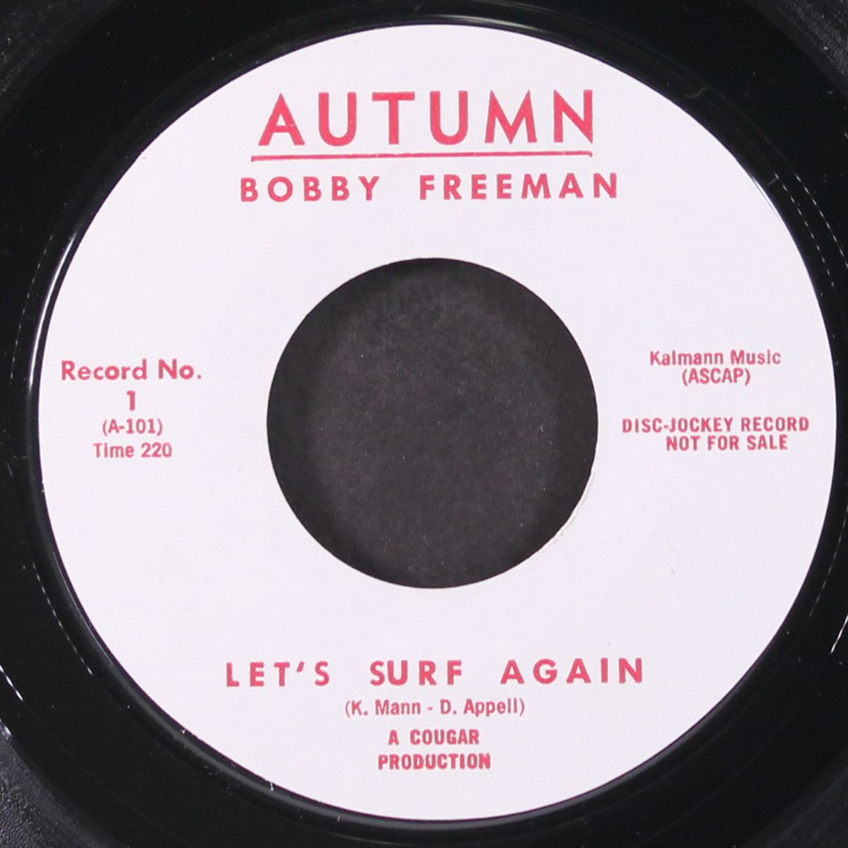 let's surf again / come to me by BOBBY FREEMAN