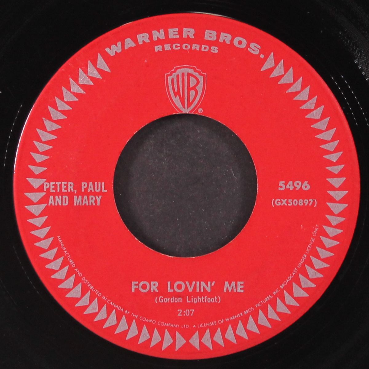 for lovin' me / monday morning by PETER, PAUL & MARY
