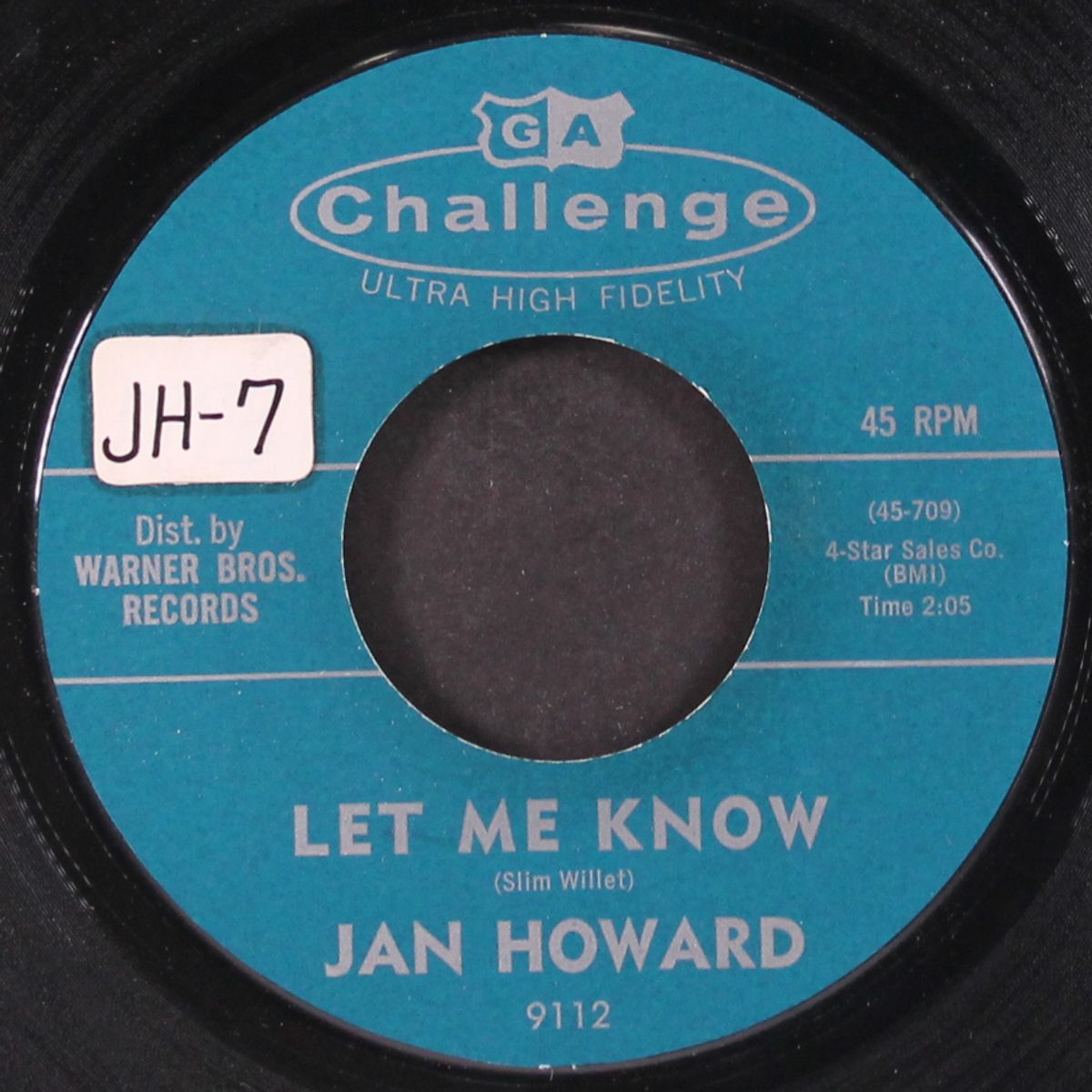 careless hands / let me know by JAN HOWARD