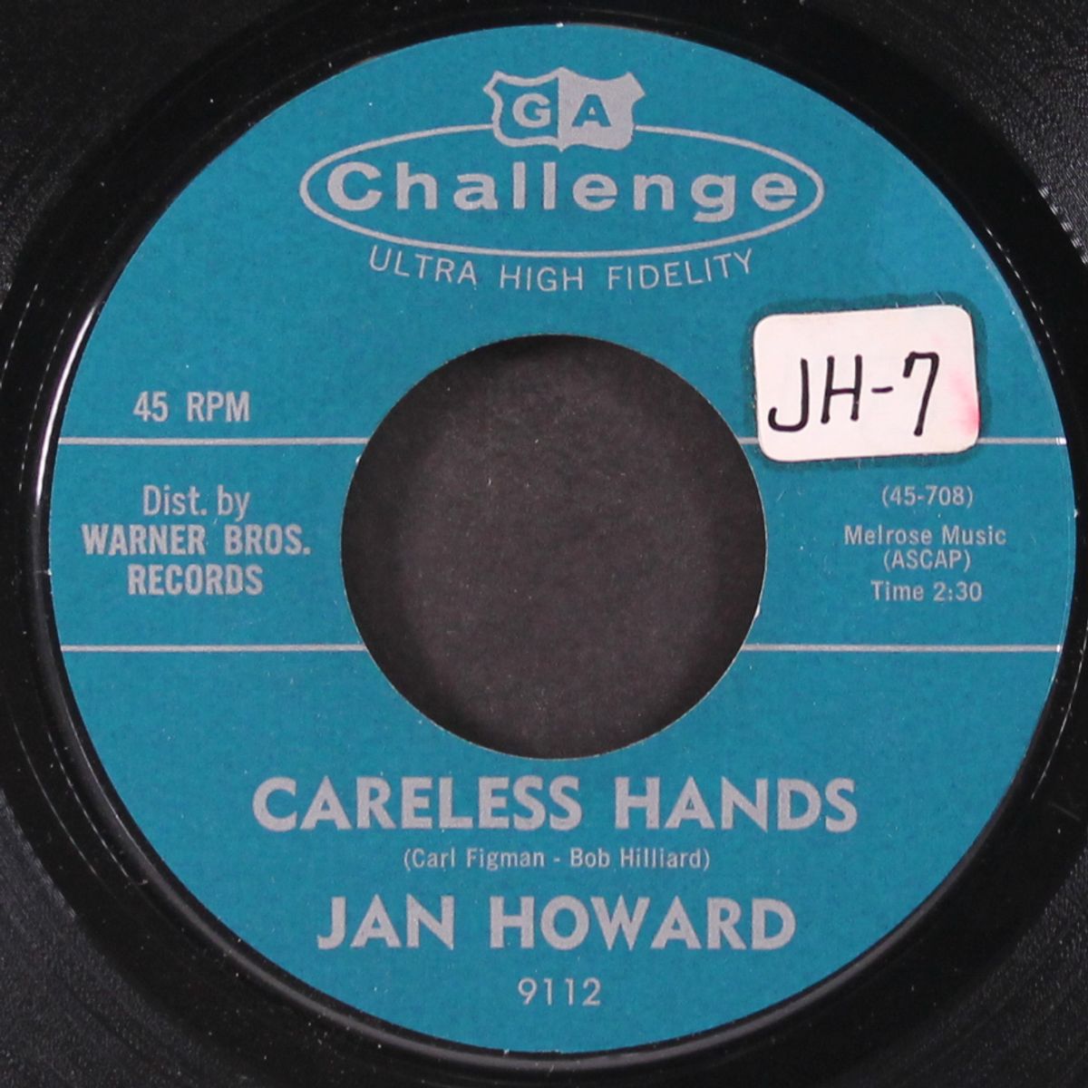 careless hands / let me know by JAN HOWARD
