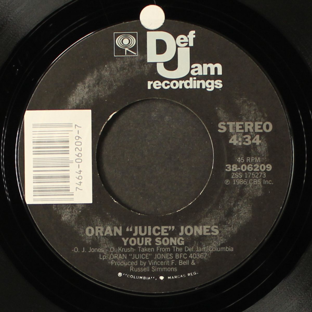 the rain / your song by ORAN "JUICE" JONES