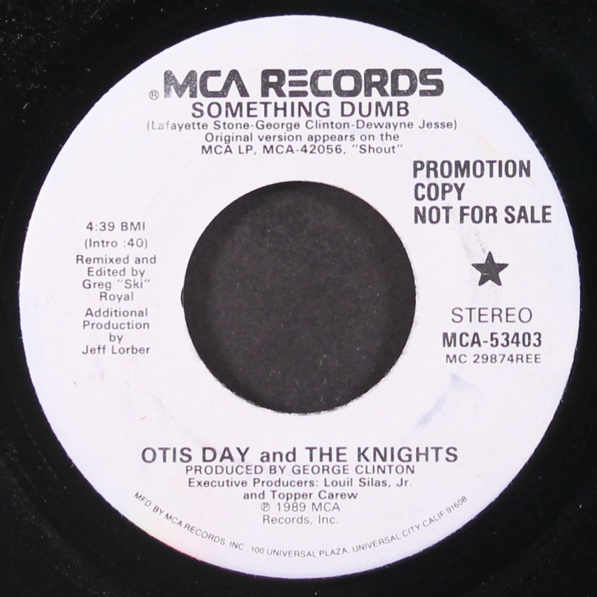 something dumb by OTIS DAY & KNIGHTS
