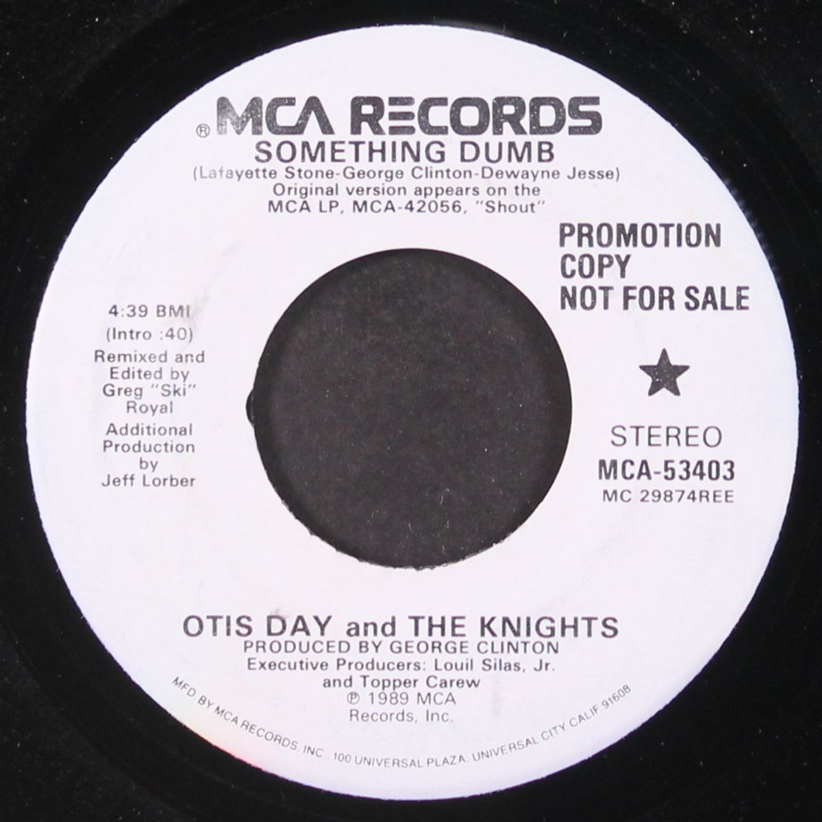 something dumb by OTIS DAY & KNIGHTS