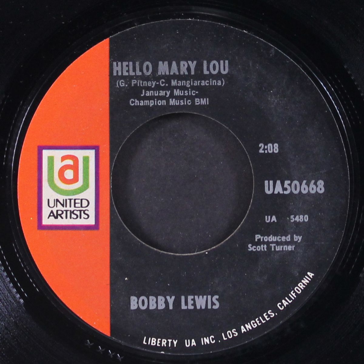 hello mary lou / love wonderful love by BOBBY LEWIS