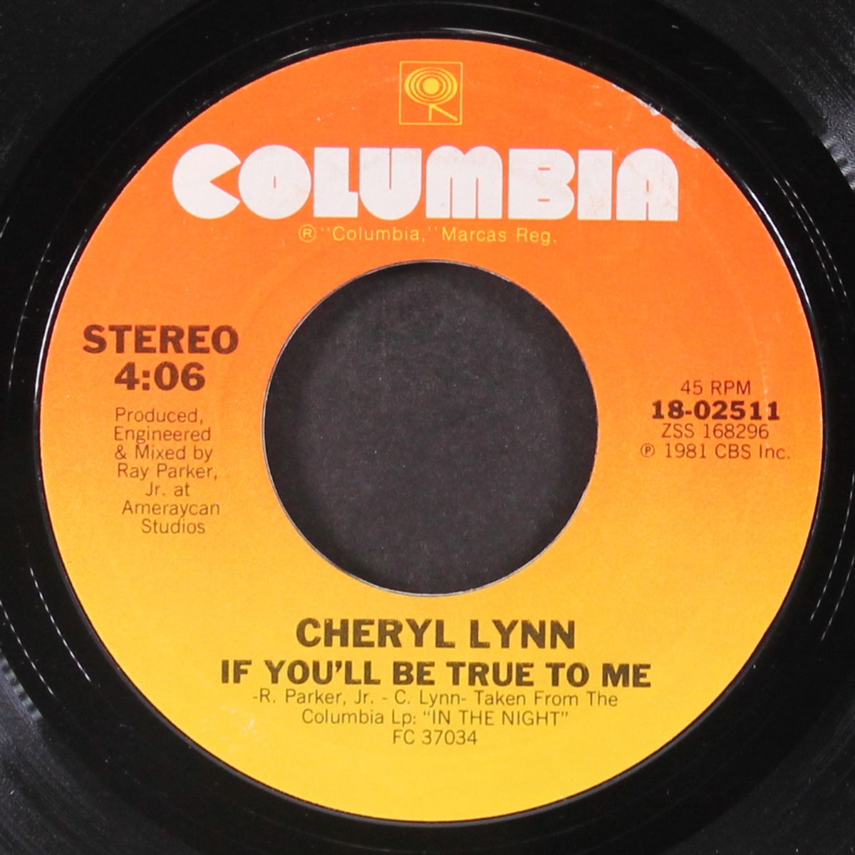 in the night / if you'll be true to me by CHERYL LYNN