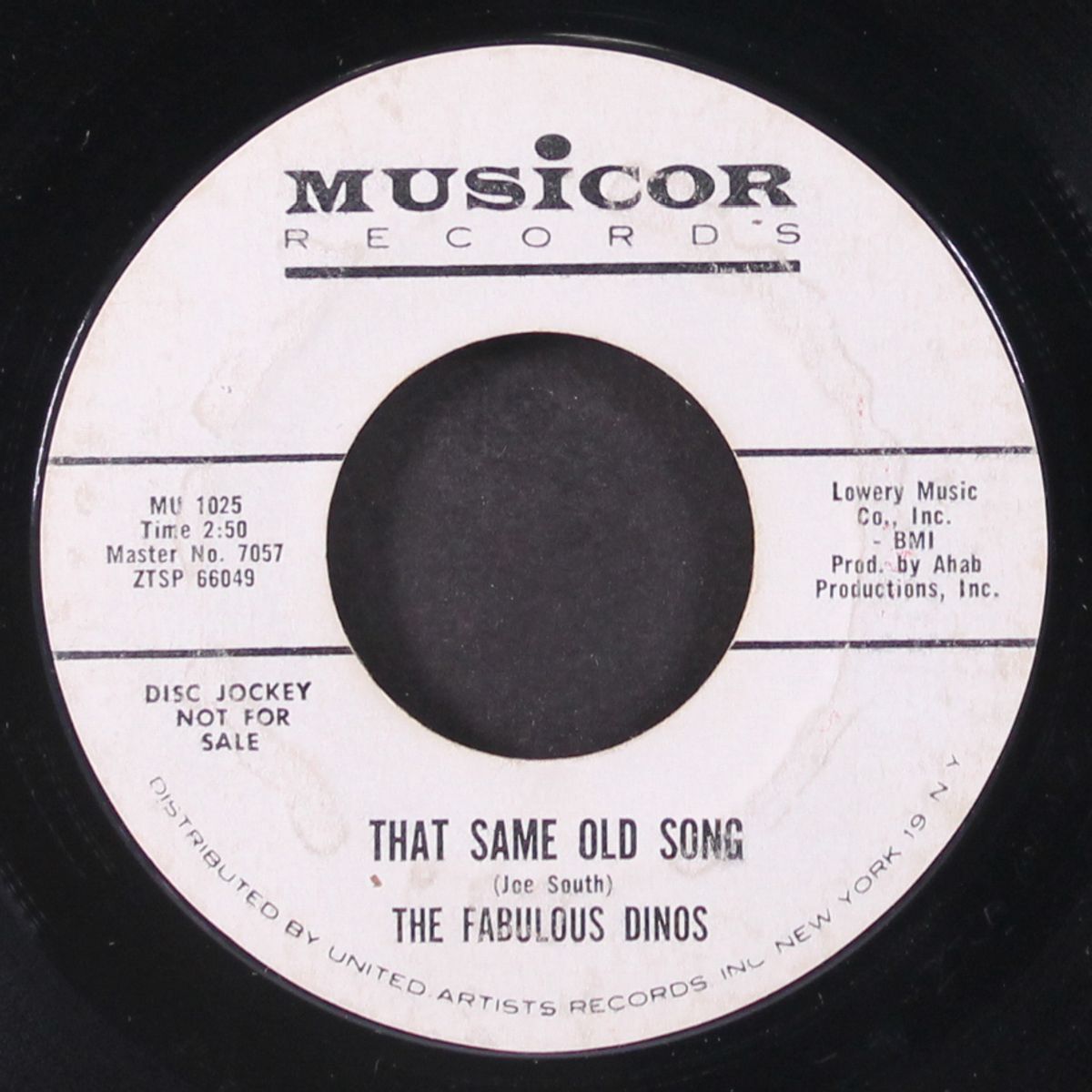 that same old song / where have you been by FABULOUS DINOS