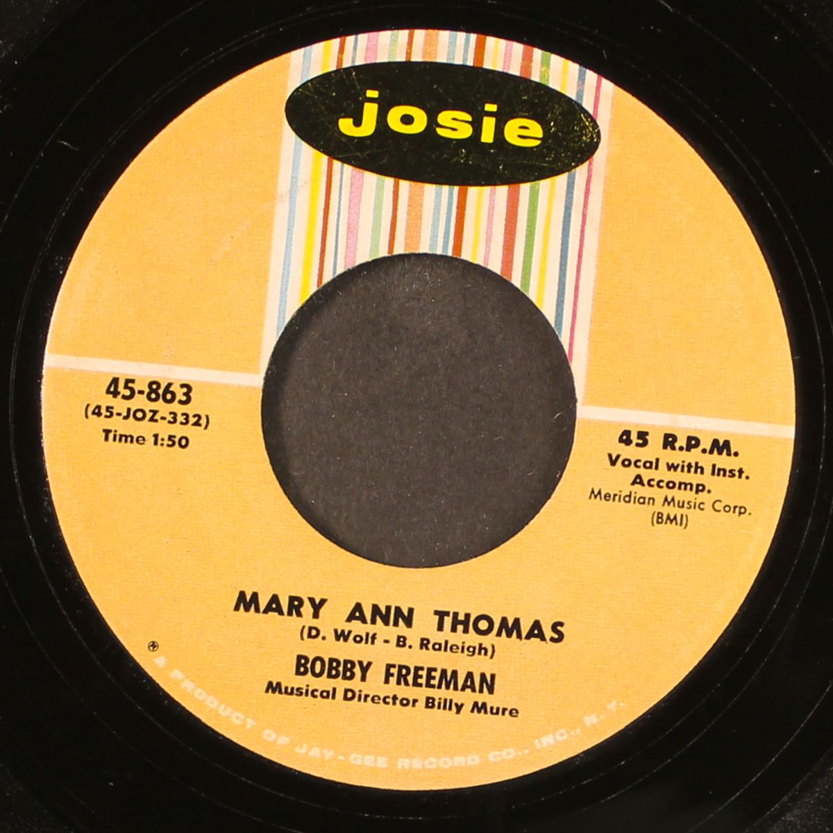 mary ann thomas / love me by BOBBY FREEMAN