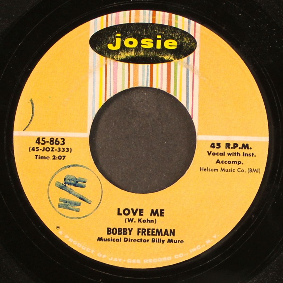 mary ann thomas / love me by BOBBY FREEMAN