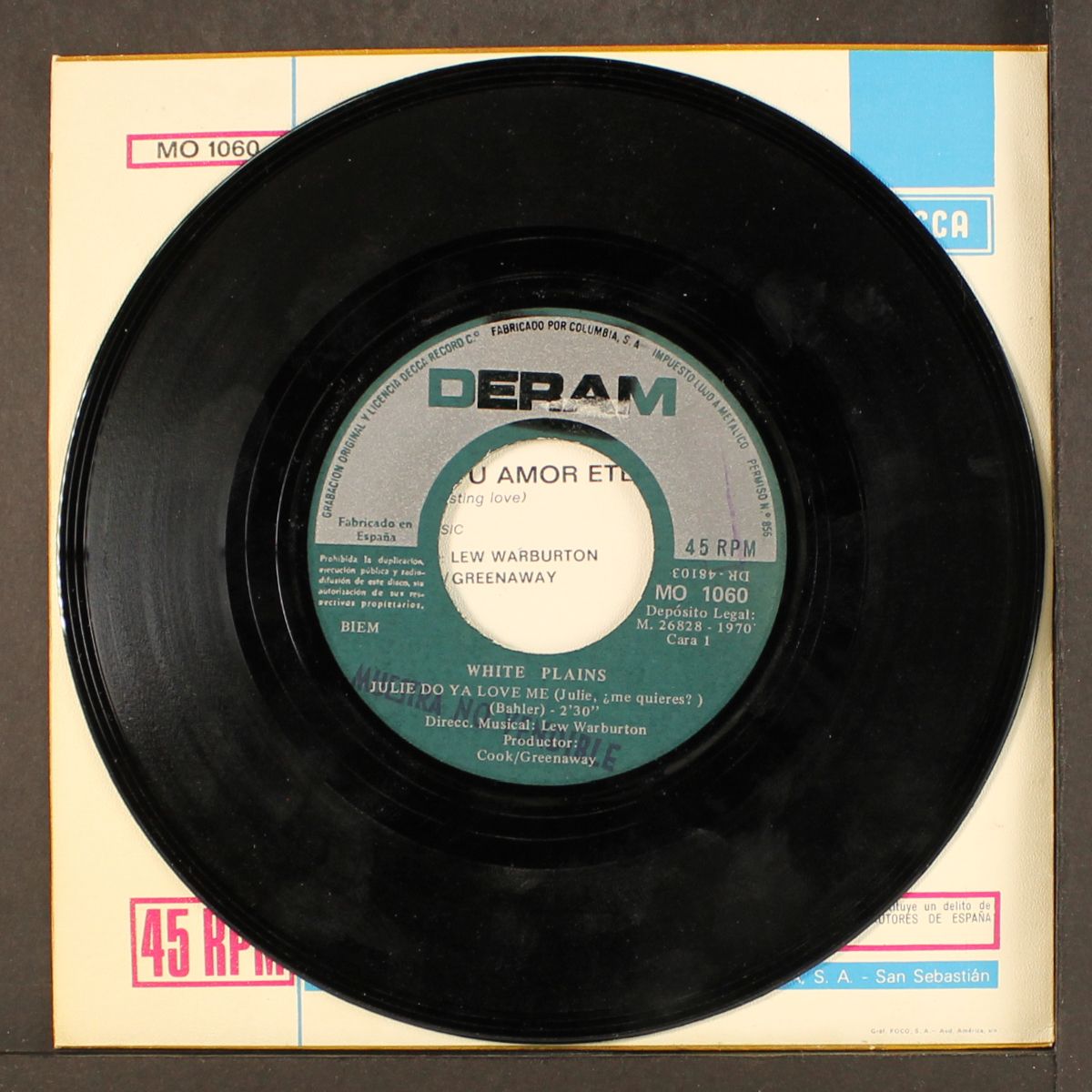 julie do ya love me / i need your everlasting love by WHITE PLAINS