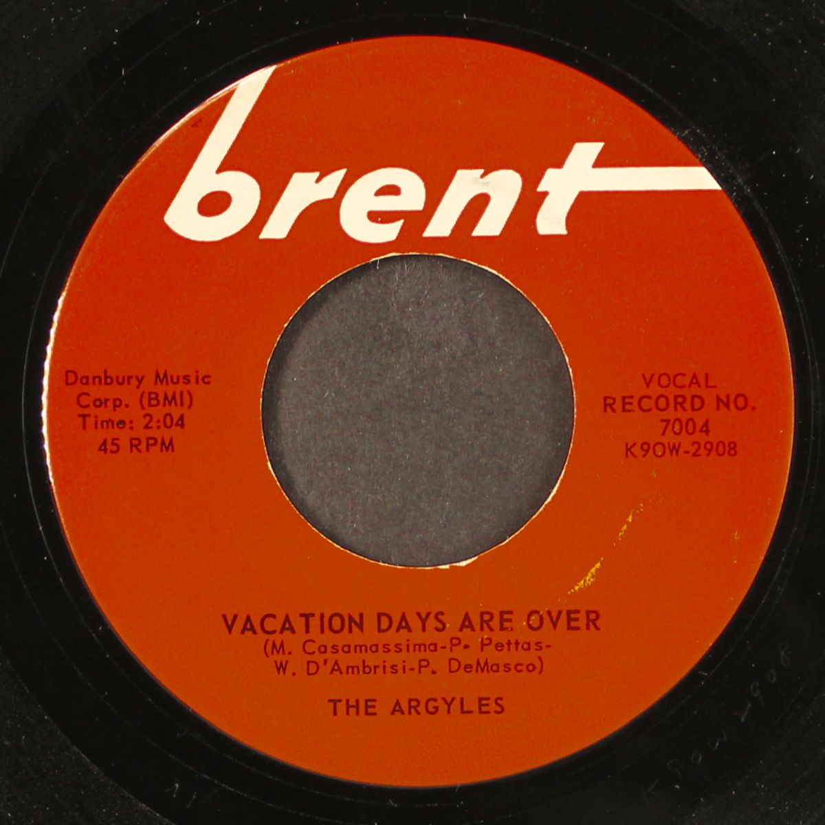 vacation days are over / it takes time by ARGYLES