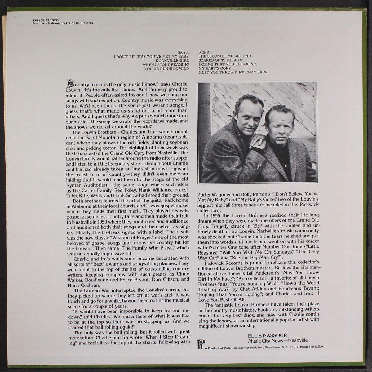 the louvin brothers by LOUVIN BROTHERS