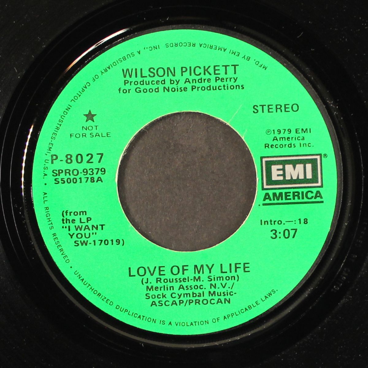 love of my life / same by WILSON PICKETT