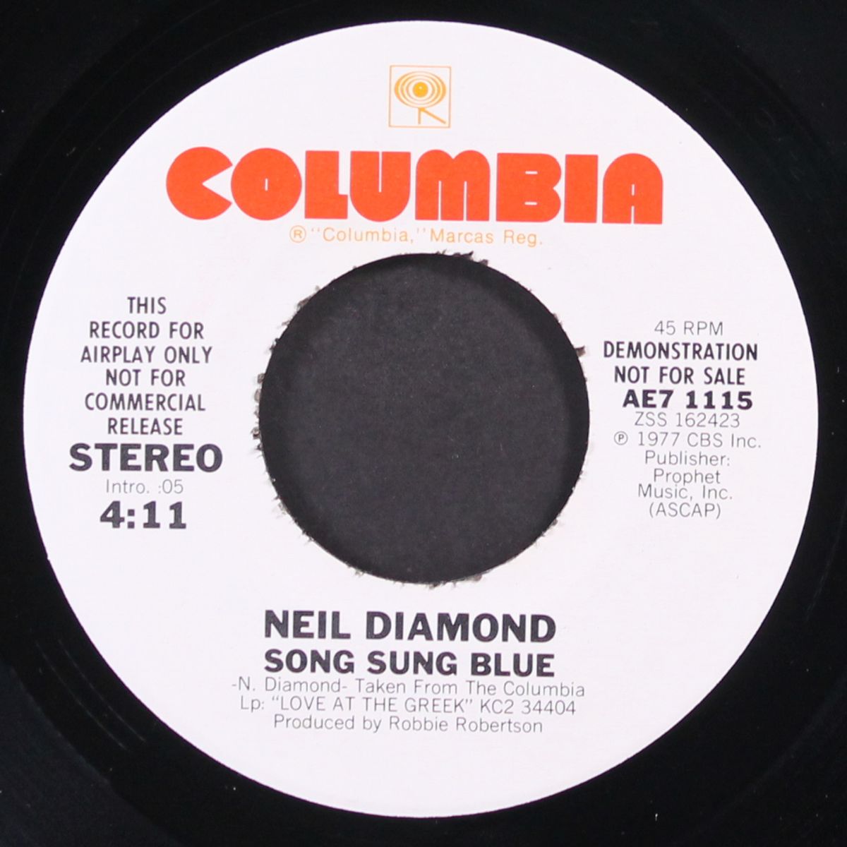 song sung blue / mono by NEIL DIAMOND