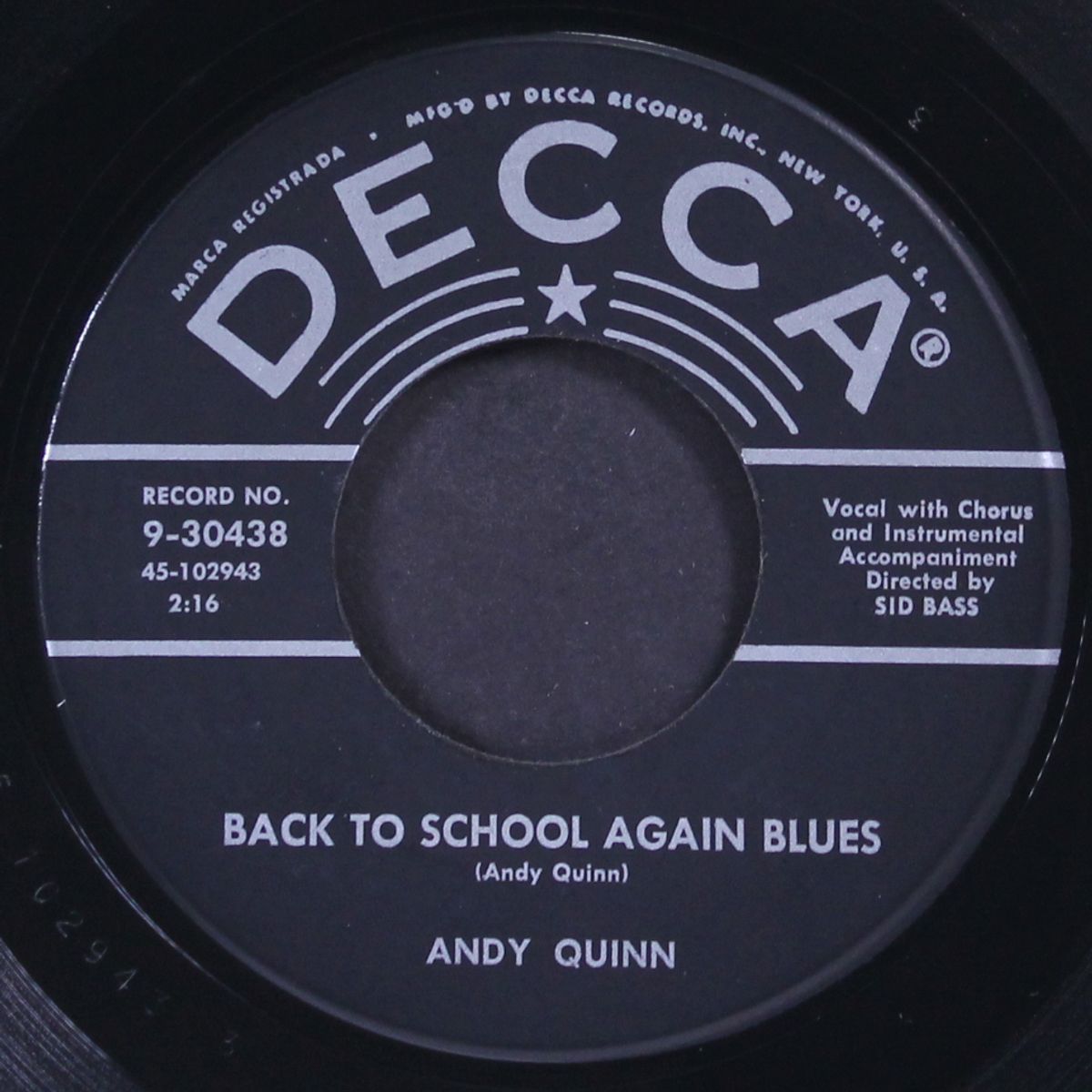rock-a-boogie / back to school again blues by ANDY QUINN