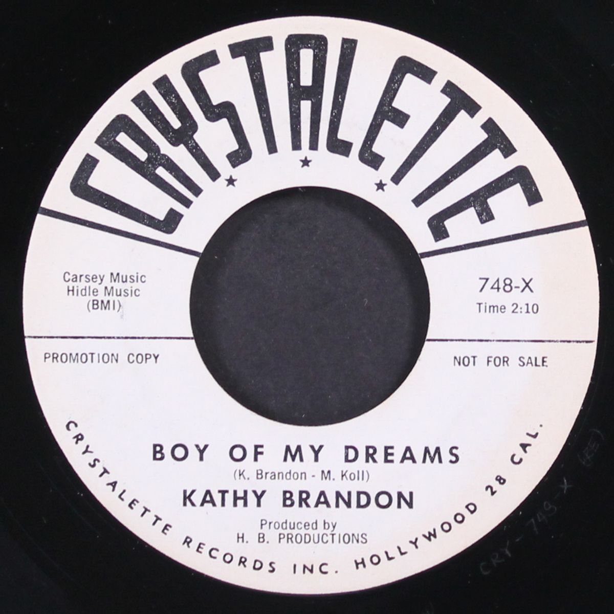 boy of my dreams / don't go by KATHY BRANDON