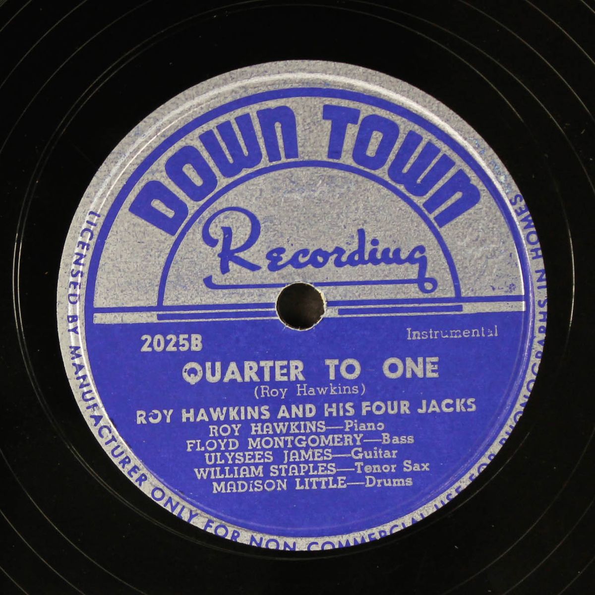 strange land / quarter to one by ROY HAWKINS