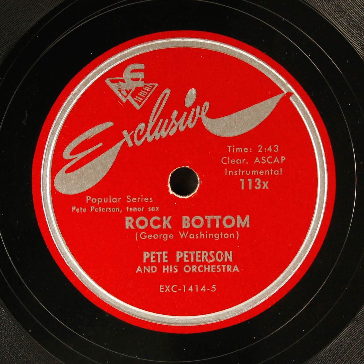 rock bottom / butcher hill blues by PETE PETERSON