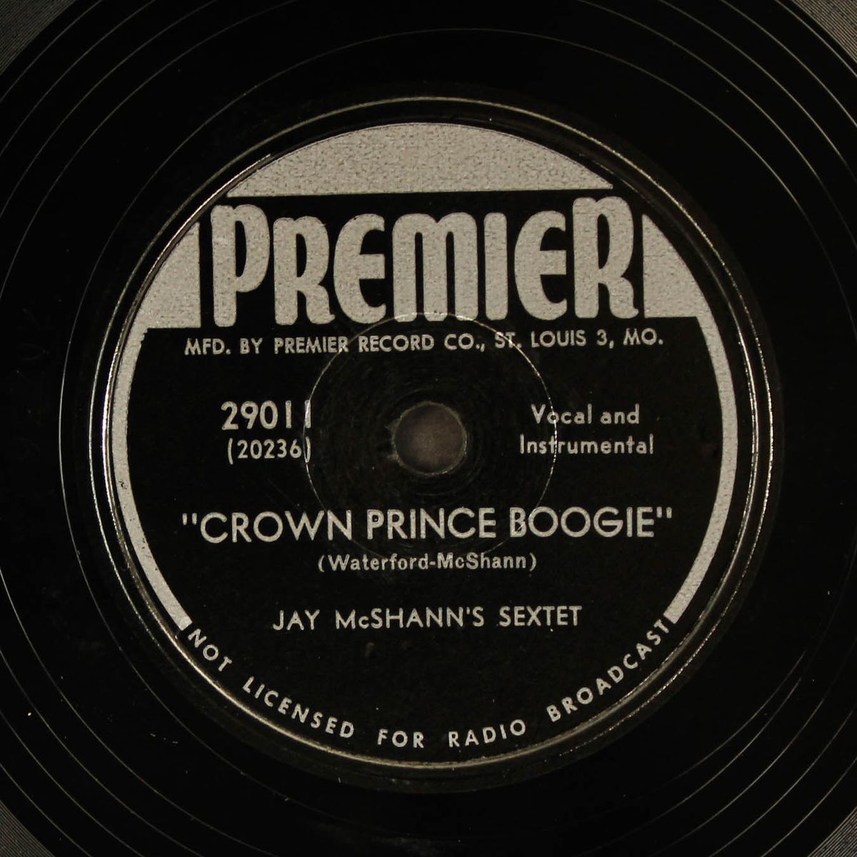 shipyard woman blues / crown prince boogie by JAY MCSHANN
