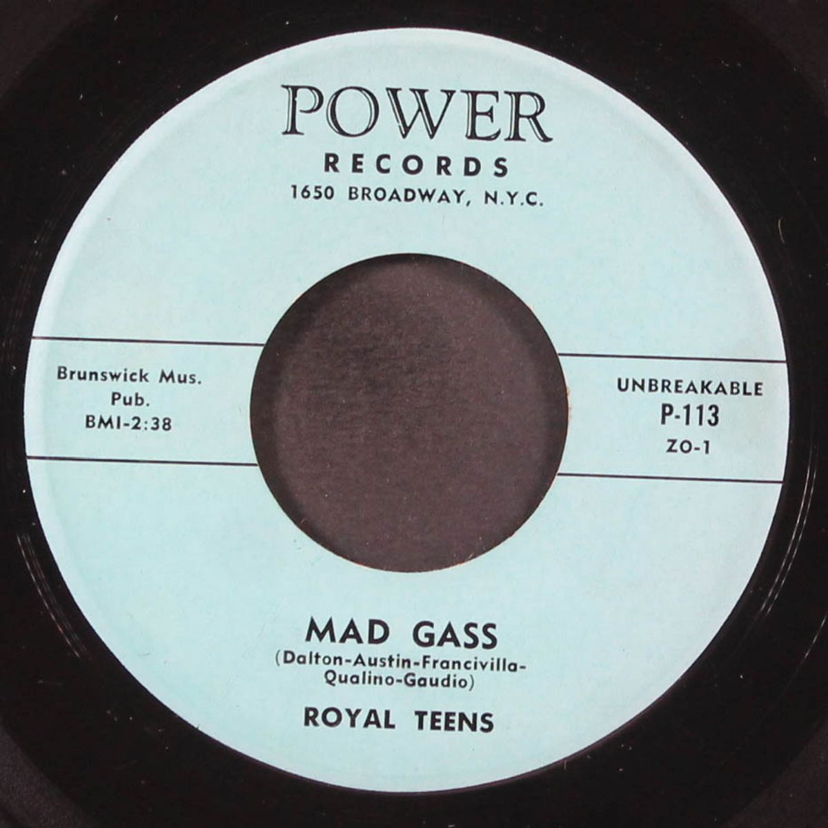 sittin' with my baby / mad gass by ROYAL TEENS