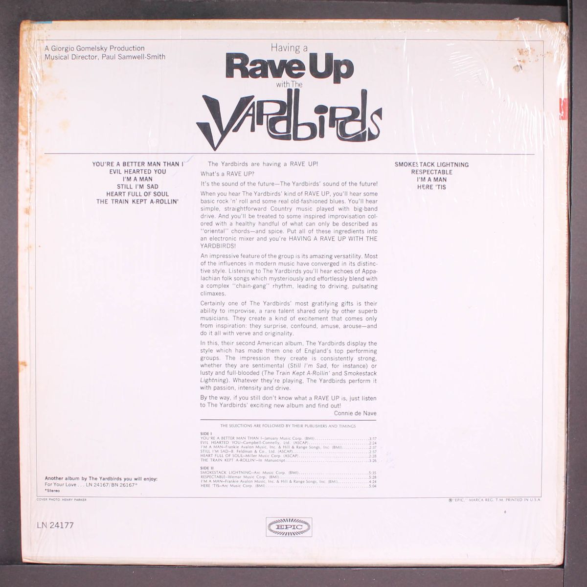 having a rave up with the yardbirds by YARDBIRDS