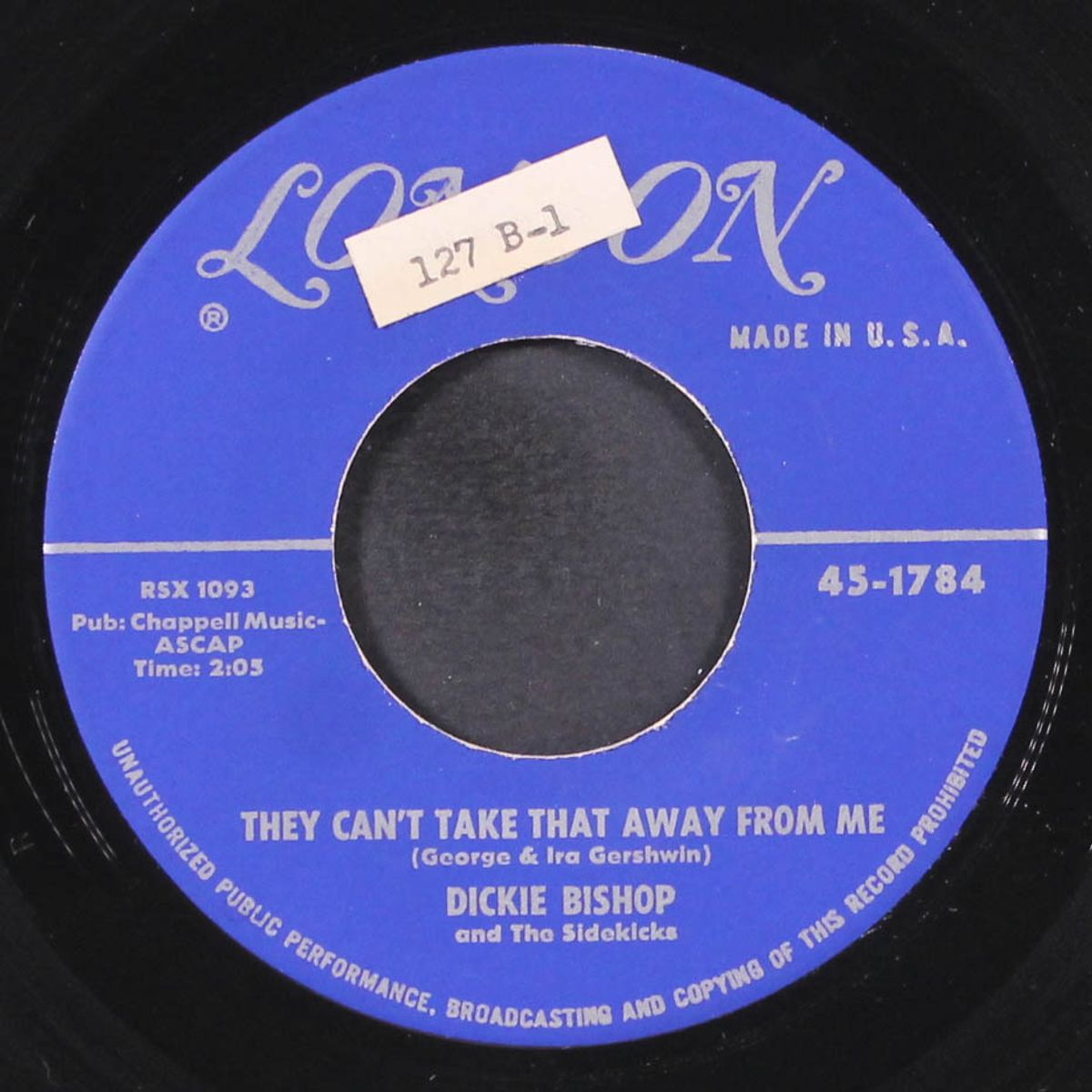 jumpin' judy / they can't take that away from me by DICKIE BISHOP