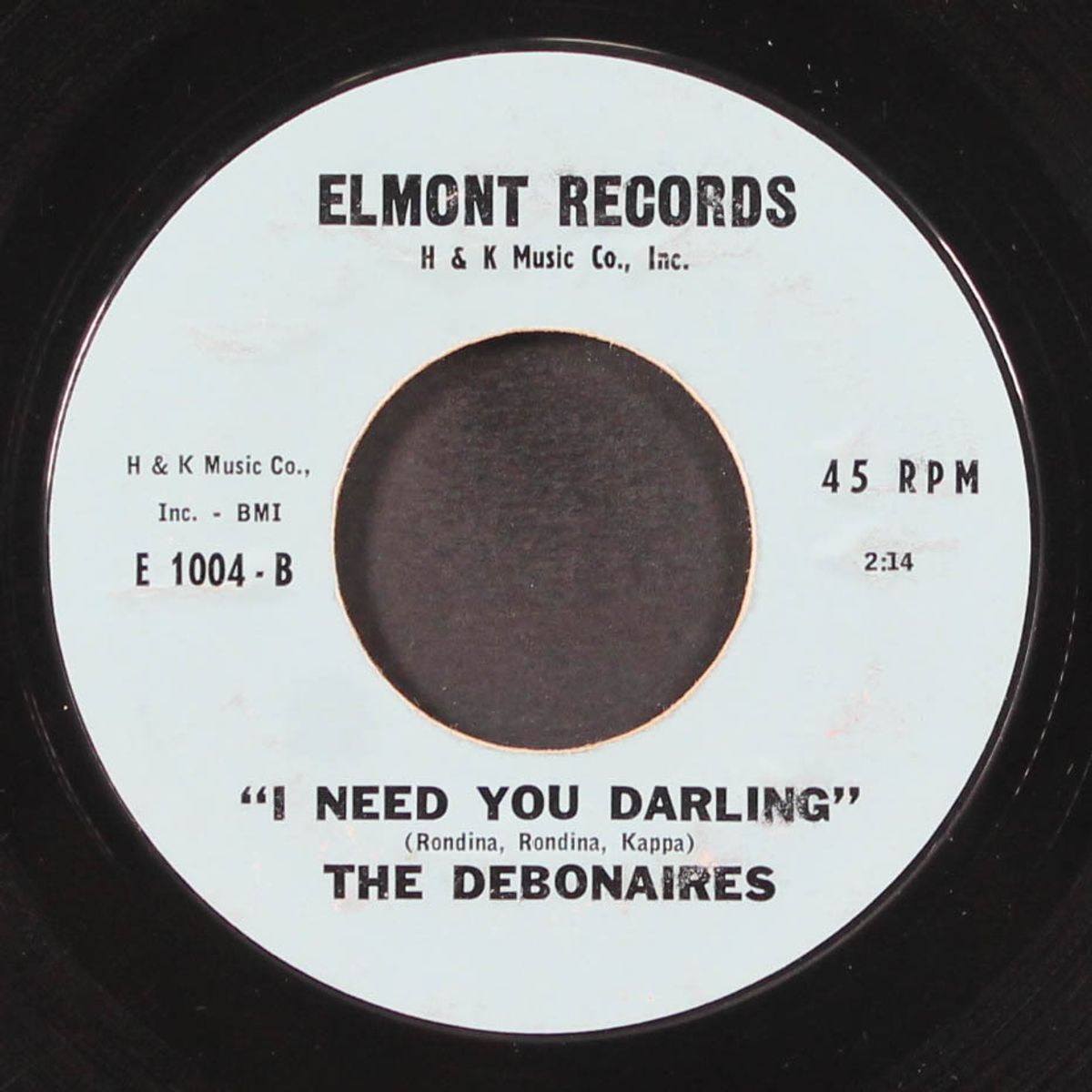 i need you darling / this must be paradise by DEBONAIRES