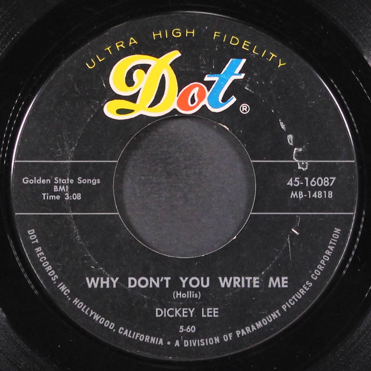 life in a teenage world / why don't you write me by DICKEY LEE
