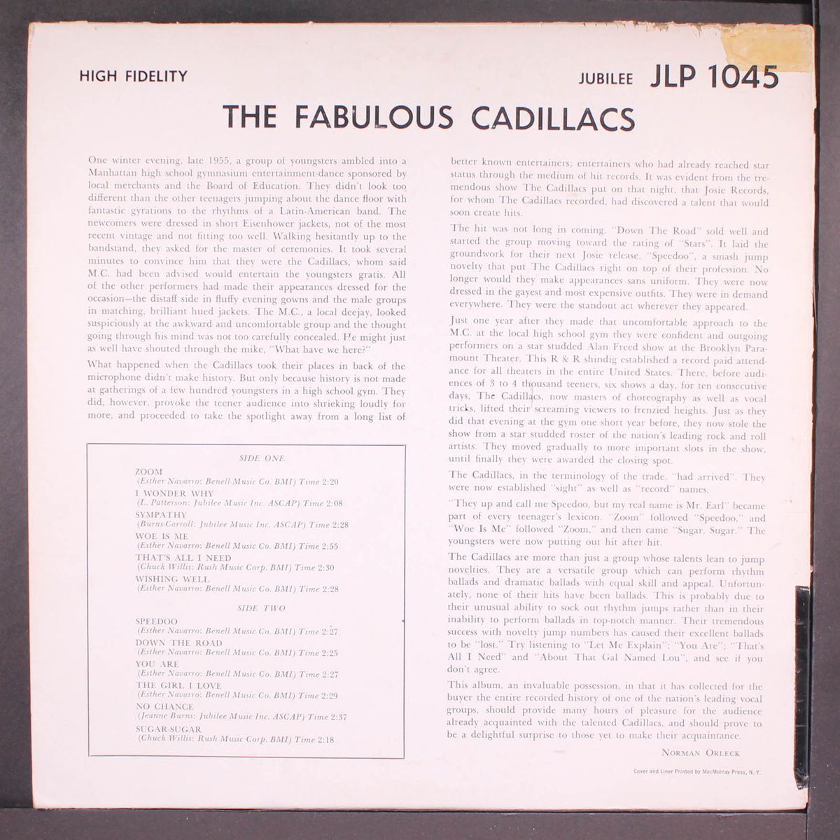 the fabulous by CADILLACS